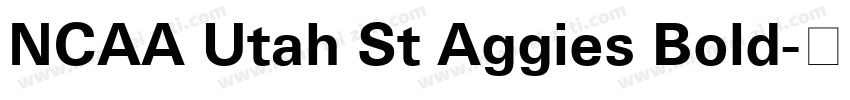 NCAA Utah St Aggies Bold字体转换